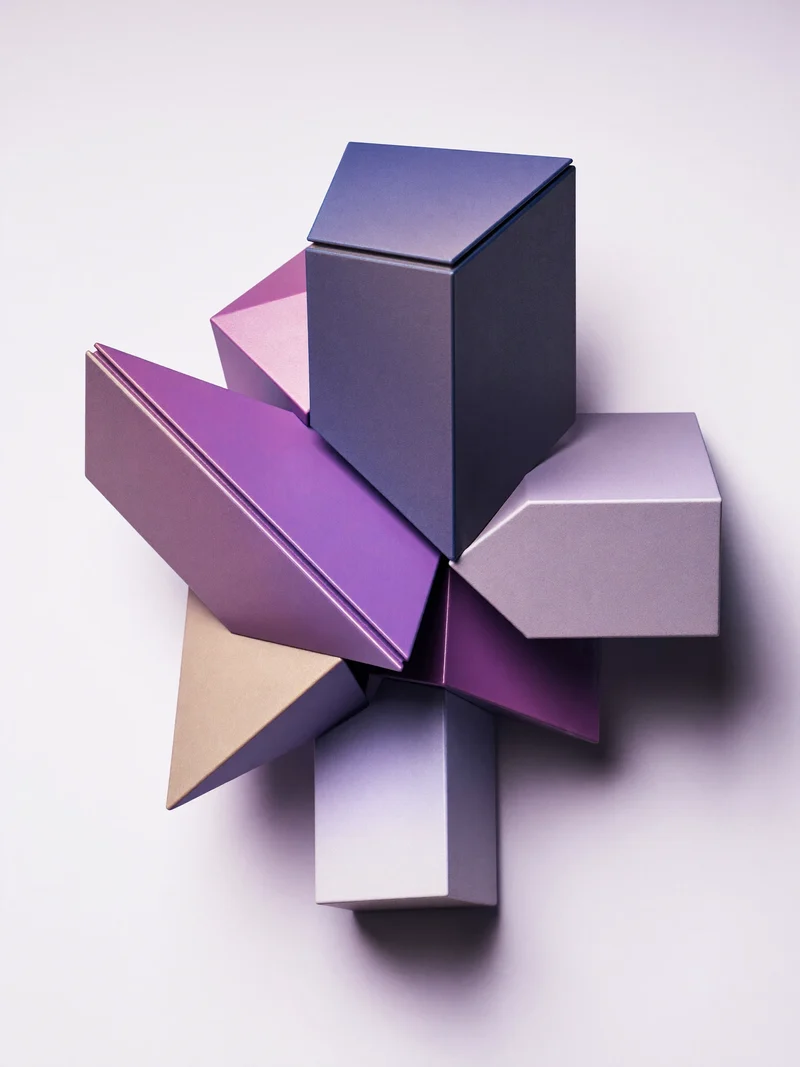 Illustrazione concettuale del kit di costruzione geometrico modulare